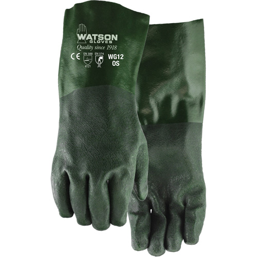 Gants enduits Dura Dip, 12" lo, PVC, Doublure en Jersey D. Morneault & Fils
