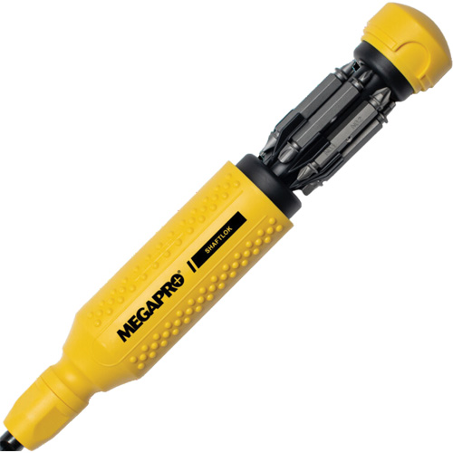 Tournevis multi embouts Original SHAFLOK 15-en-1, 8-37/50" lo, Prise Textur&eacute; D. Morneault & Fils