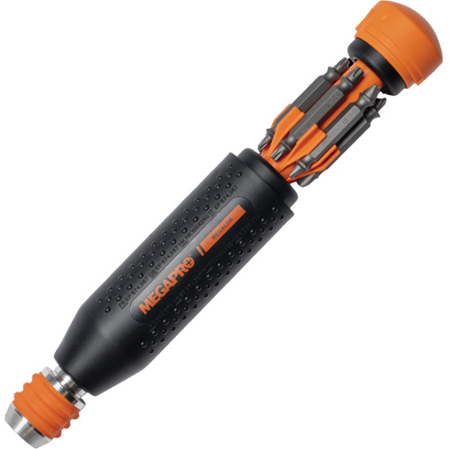 Tournevis multi embouts Original MEGALOK 15-en-1, 6-3/10" lo, Prise Textur&eacute; D. Morneault & Fils