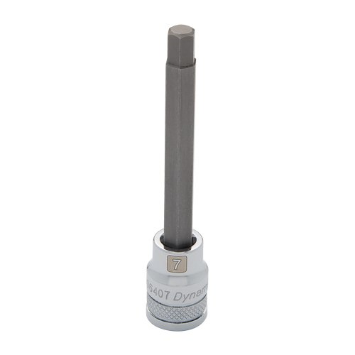 Long Metric Bit Socket, 10 mm x 3-5/8" L, 3/8" Drive D. Morneault & Fils