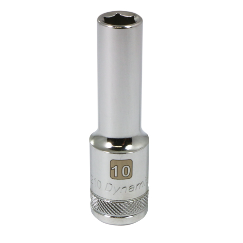 Douille m&eacute;trique, 10 mm, Prise 1/2", 6 pans, Profond D. Morneault & Fils