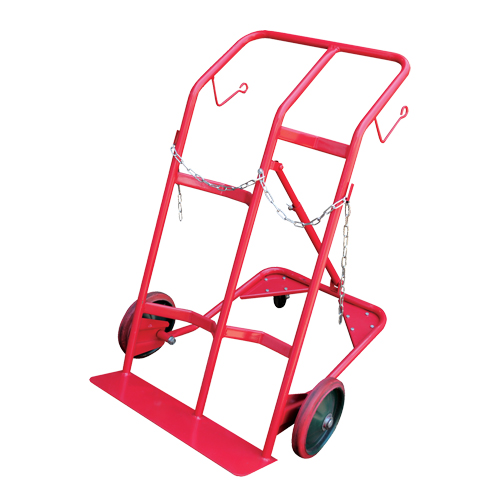 Cylinder Cart, Mold-on Rubber Wheels, 25-1/2"W x 7"L Base, 350 lbs. D. Morneault & Fils