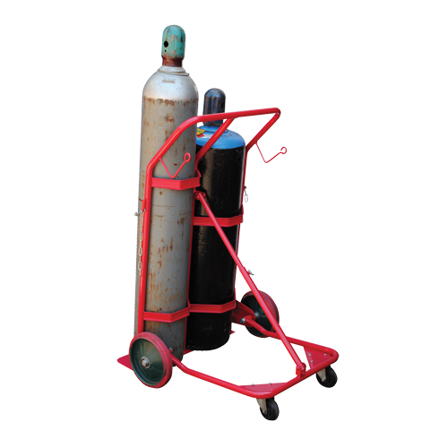Cylinder Cart, Mold-on Rubber Wheels, 25-1/2"W x 7"L Base, 350 lbs. D. Morneault & Fils