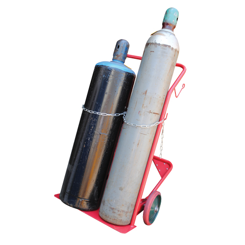 Cylinder Cart, Mold-on Rubber Wheels, 25-1/2"W x 7"L Base, 350 lbs. D. Morneault & Fils