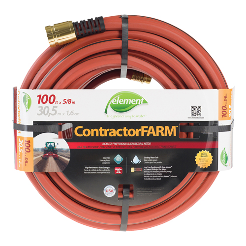 Contractor/FARM Water Hose, PVC, 5/8" dia. x 100' D. Morneault & Fils