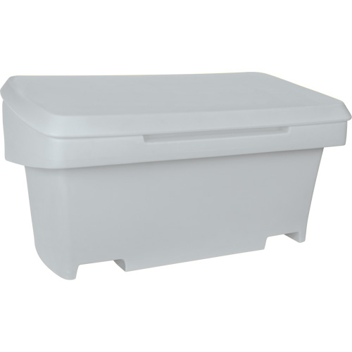 Heavy-Duty Outdoor Salt and Sand Storage Container, 24" x 48" x 24", 10 cu. Ft., Grey D. Morneault & Fils