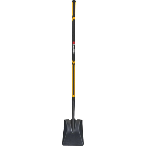 Pro Square Point Shovel, Fibreglass, Tempered Steel Blade, Straight Handle, 48" Long D. Morneault & Fils