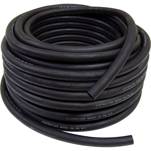 Contractor's Water Discharge Garden Hose, Rubber, 3/4" dia. x 50' D. Morneault & Fils