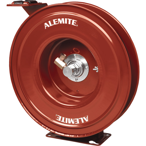 Alemite&reg; Heavy-Duty Hose Reel, Single Hose, 7" W x 19" D x 20-1/4" H D. Morneault & Fils