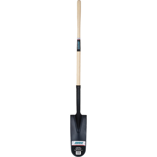 Drain Spade Shovel, Tempered Steel, 14" x 6" Blade, 46" L, Straight Handle D. Morneault & Fils