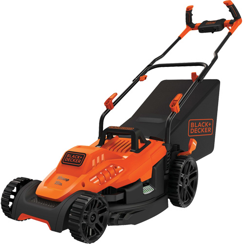 Lawn Mower with Comfort Grip Handle, Push Walk-Behind, Electric, 15" Cutting Width D. Morneault & Fils
