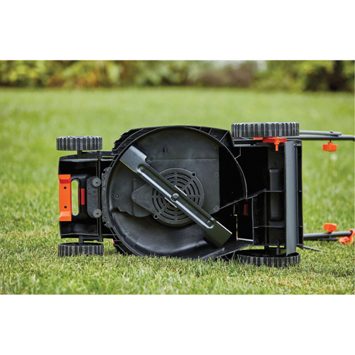 Lawn Mower with Comfort Grip Handle, Push Walk-Behind, Electric, 15" Cutting Width D. Morneault & Fils