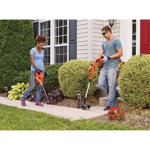 Max* String Trimmer/Edger & Hard Surface Sweeper Combo Kit, 10", Battery Powered, 20 V D. Morneault & Fils