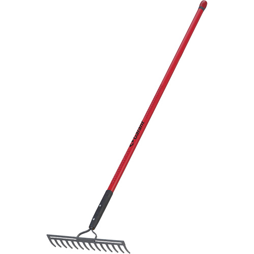 Level Rake, Fibreglass Handle, 14" W, Forged Steel Blade, 14 Tines D. Morneault & Fils