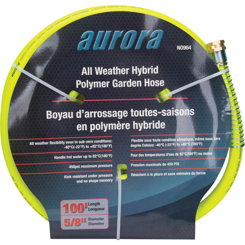 Hybrid Garden Hose, Copolymer, 5/8" dia. x 100' D. Morneault & Fils