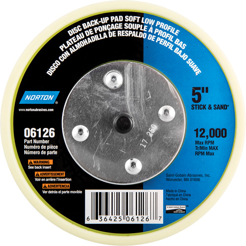 Back Up Pads For PSA & Hook And Loop Paper Discs D. Morneault & Fils