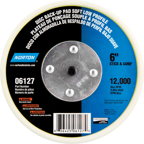 Back Up Pads For PSA & Hook And Loop Paper Discs D. Morneault & Fils