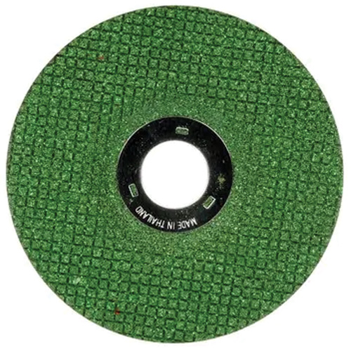 Green Corps Flexible Grinding Wheel, 4-1/2" x 1/8", 7/8" Arbor, Ceramic, Type 27 D. Morneault & Fils