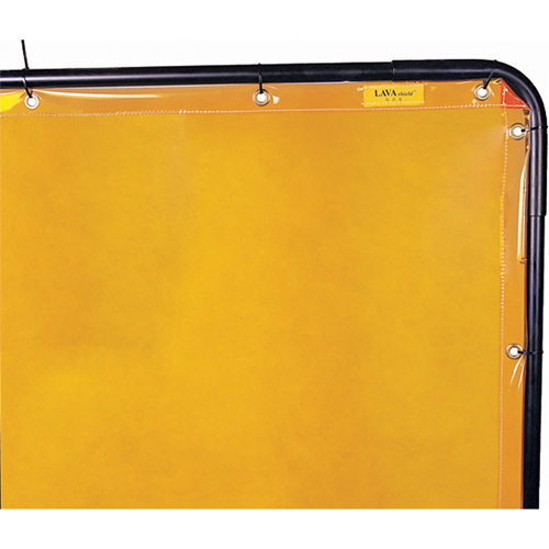 Lavashield Curtain, 68.5" x 68.5", High Transparency, Yellow D. Morneault & Fils