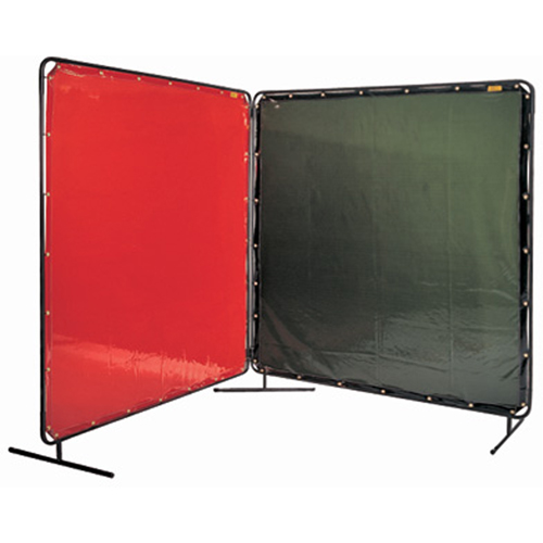Welding Screen and Frame, Orange, 6' x 6' D. Morneault & Fils