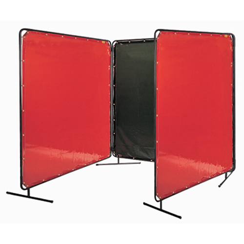 Welding Screen and Frame, Orange, 6' x 6' D. Morneault & Fils