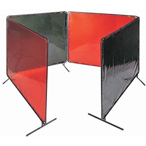 Welding Screen and Frame, Orange, 6' x 6' D. Morneault & Fils