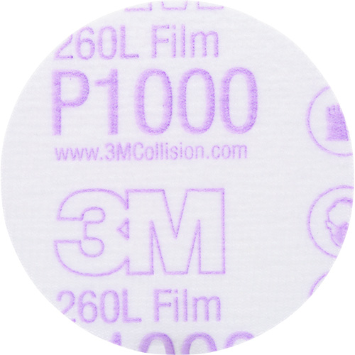 Gold Hookit Disc, 3" Dia., P1000 Grit, Aluminum Oxide, C-Weight D. Morneault & Fils