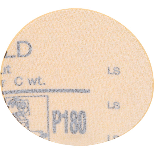 Gold Hookit Disc, 3" Dia., P180 Grit, Aluminum Oxide, C-Weight D. Morneault & Fils