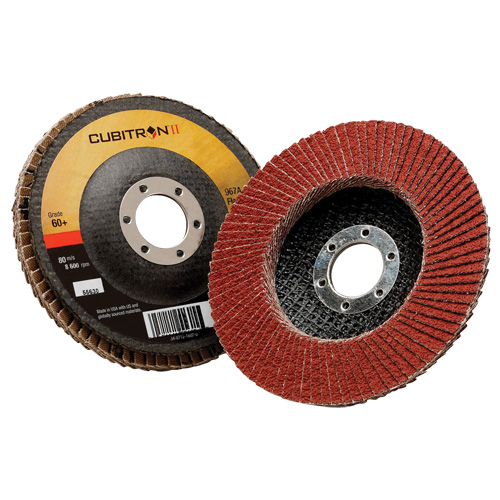 Cubitron II Flap Disc 967A, 5" x 7/8", Type 29, 40+ Grit, Ceramic D. Morneault & Fils