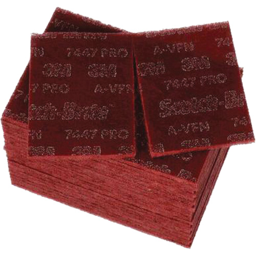 Scotch-Brite 7447 Hand Pads, Aluminum Oxide, 9" x 6", Very Fine Grit D. Morneault & Fils