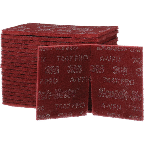 Scotch-Brite 7447 Hand Pads, Aluminum Oxide, 9" x 6", Very Fine Grit D. Morneault & Fils
