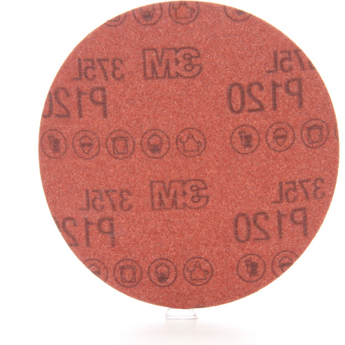 3M 375L Sanding Disc - 5", 5" Dia., P120 Grit, Aluminum Oxide D. Morneault & Fils