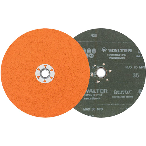 Disque de sablage Coolcut XX, 7" dia., Grain 36, C&eacute;ramique D. Morneault & Fils