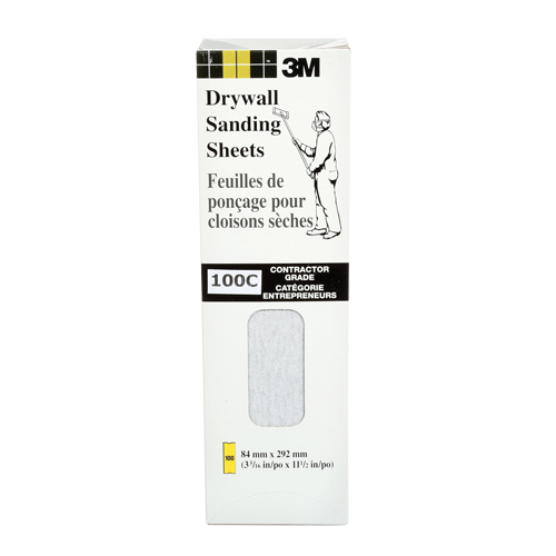 Tri-M-ite Fre-Cut Die -Cut Drywall Sheet, 11-1/4" x 3-5/16", 100 Grit, Silicon Carbide D. Morneault & Fils