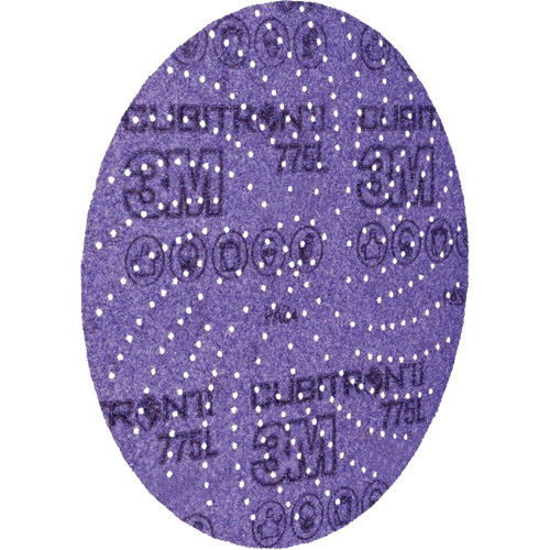 Cubitron II Hookit Film Disc 775L, 5" Dia., 80+ Grit, Ceramic, F-Weight D. Morneault & Fils