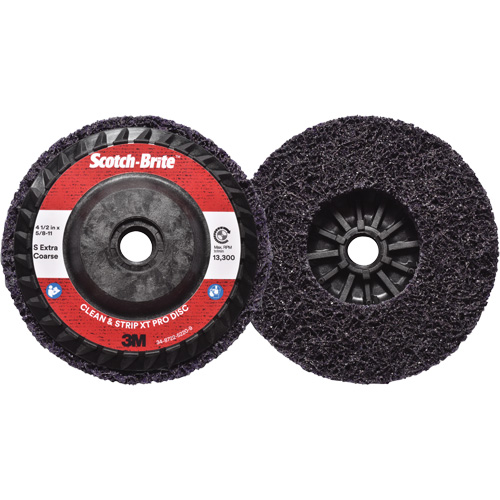 Scotch-Brite Clean & Strip XT Pro Disc, 4-1/2" Dia., Extra Coarse Grit, Silicon Carbide D. Morneault & Fils