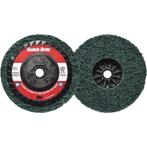 Disque extra coupe  Clean and Strip  XT Pro Scotch-Brite, 5" dia., Grain Extra grossier, Oxyde d'aluminium D. Morneault & Fils