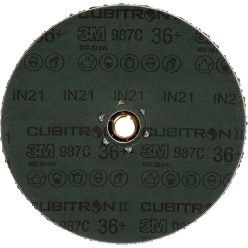 Cubitron II 987C Fibre Disc, Ceramic, 36+, 4-1/2" Dia D. Morneault & Fils
