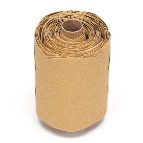 Stikit Gold Paper Disc Roll, 5" Dia., P220 Grit, Aluminum Oxide D. Morneault & Fils