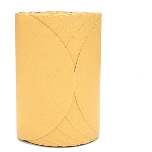 Stikit Gold Paper 216U Disc Roll, Aluminum Oxide, 6" W x 87' L, P180 Grit D. Morneault & Fils