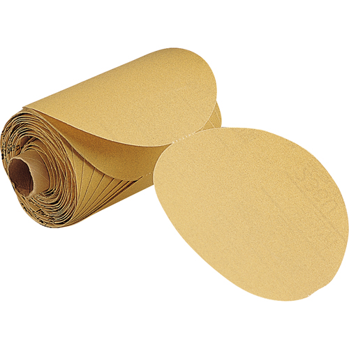 236U Stikit Paper Disc Roll, 6" Dia., P100 Grit, Aluminum Oxide D. Morneault & Fils
