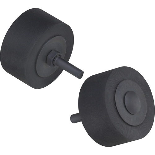 2" x 1" x 1/4" Rubber Cushion Polishing Wheel 45129 D. Morneault & Fils