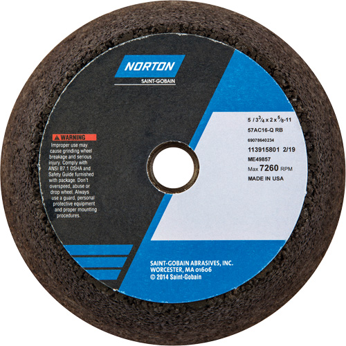 Gemini&reg; Non-Reinforced Portable Snagging Wheel D. Morneault & Fils