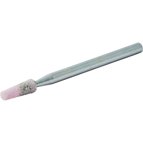 Vitrified Bond Mounted Point, B97, Aluminum Oxide, 1/8" Dia., 3/8" L, 80 Grit D. Morneault & Fils