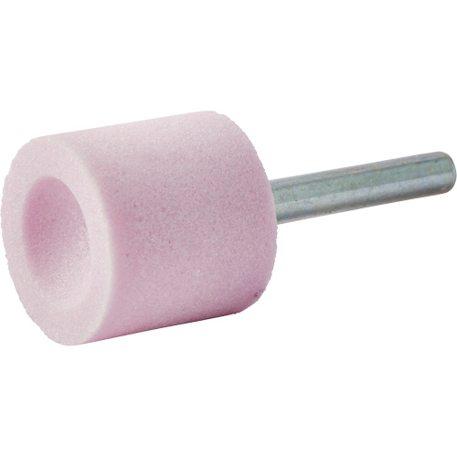 Vitrified Bond Mounted Point, A38, Aluminum Oxide, 1" Dia., 1" L, 80 Grit D. Morneault & Fils