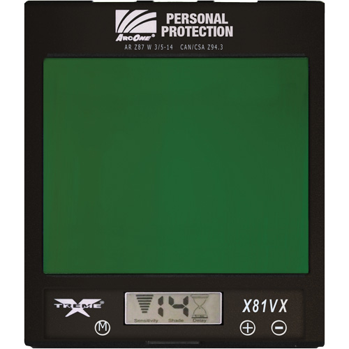 ArcOne&reg; Xtreme Auto-Darkening Lense, 4-1/2" W x 5-1/2" H Viewing Area, For Use With Xtreme&reg; D. Morneault & Fils