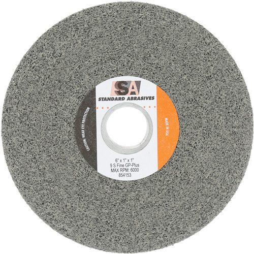 Meule &agrave; usage g&eacute;n&eacute;ral Standard Abrasives, 6" x 1", Arbre de 1", Carbure de silicium D. Morneault & Fils