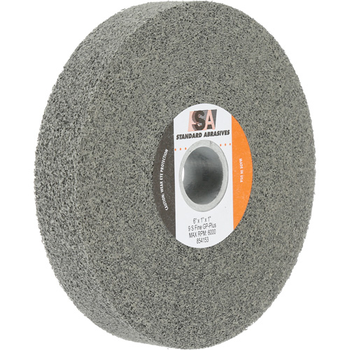 Meule &agrave; usage g&eacute;n&eacute;ral Standard Abrasives, 6" x 1", Arbre de 1", Carbure de silicium D. Morneault & Fils