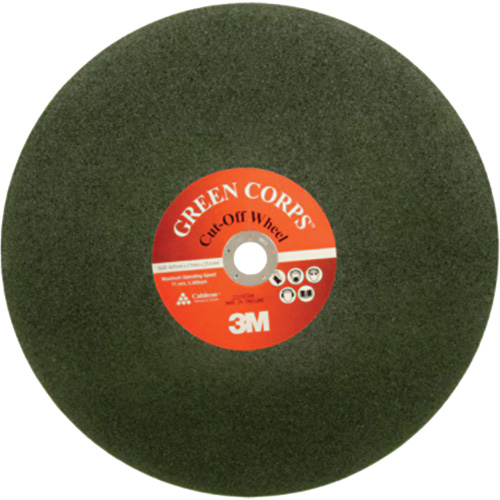 Green Corps Cut Off Wheel, 16" x Ceramic, 20000 RPM D. Morneault & Fils