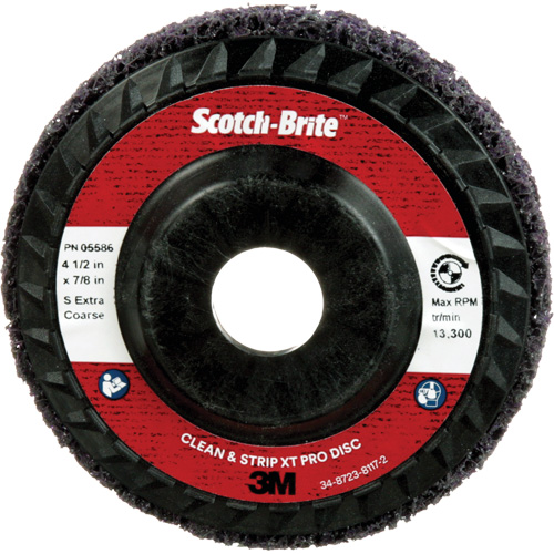 Disque Clean and Strip XT Pro XO-DC Scotch-Brite, 4-1/2" dia., Grain Extra grossier, Carbure de silicium D. Morneault & Fils